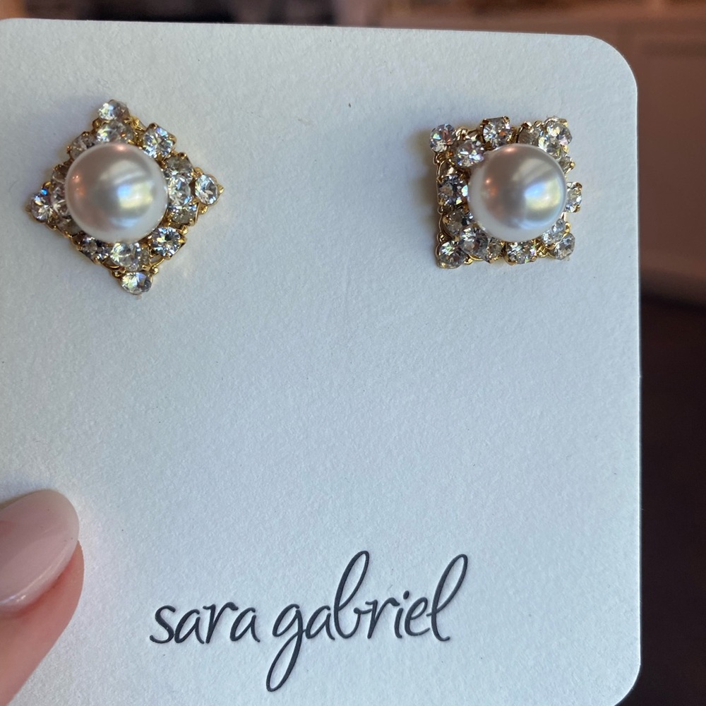 Sara Gabriel designer wedding bridal earrings